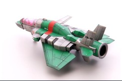 DoDonPachi Type-B Ship Color Resin Model [Green] - Merchandise | VideoGameX